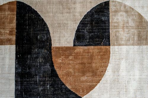 Œuvre d'art minimaliste boho