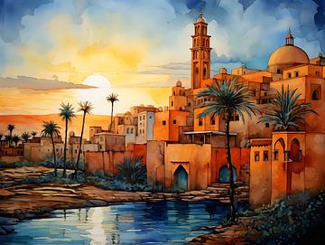 Marokko Sketch van PixelPrestige