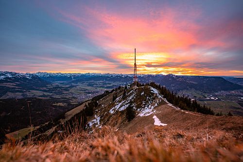 Zonsondergang op de Grünten