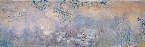 De vijver met waterlelies en irissen, Claude Monet