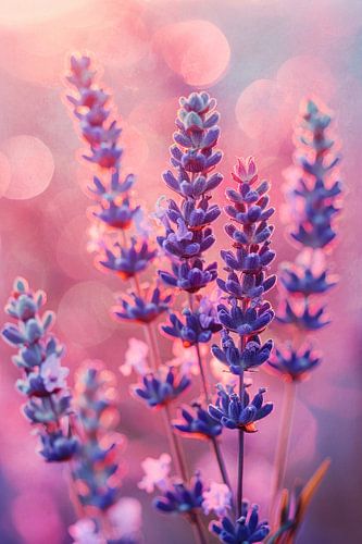 Lavender In Purple Light
