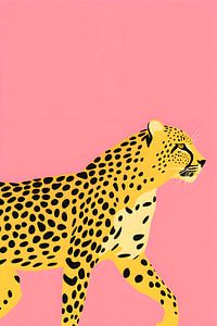 Leopard in Pink von Uncoloredx12