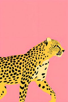 Leopard in pink by Uncoloredx12