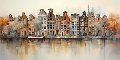 Canal houses by Bert Nijholt
