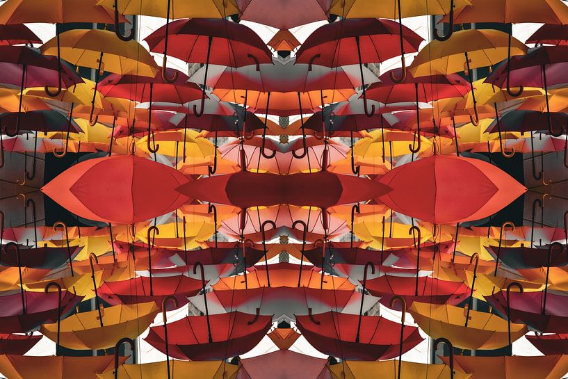 Colourful Symmetry of Umbrellas's by Bas Potman