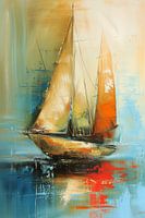Segelboot abstrakt