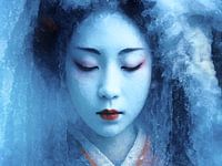 The Geisha in the Ice - Expressive Illustration