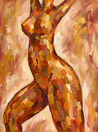 Golden Abstract Nude