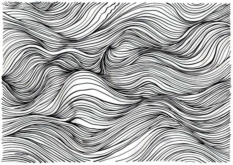 Moderne Linienführung von ARTEO Gemälde