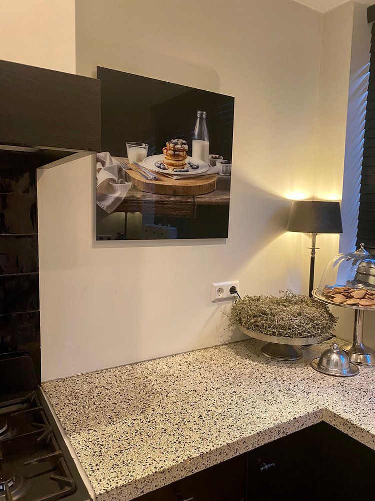 American pancakes met blauwe bessen  van Susan Chapel 