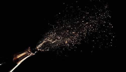 Luxe champagnefles panorama