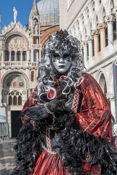 Carnaval op het San Marcoplein in Venetië van t.ART