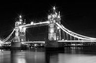 Tower Bridge at Night by Melanie Viola thumbnail