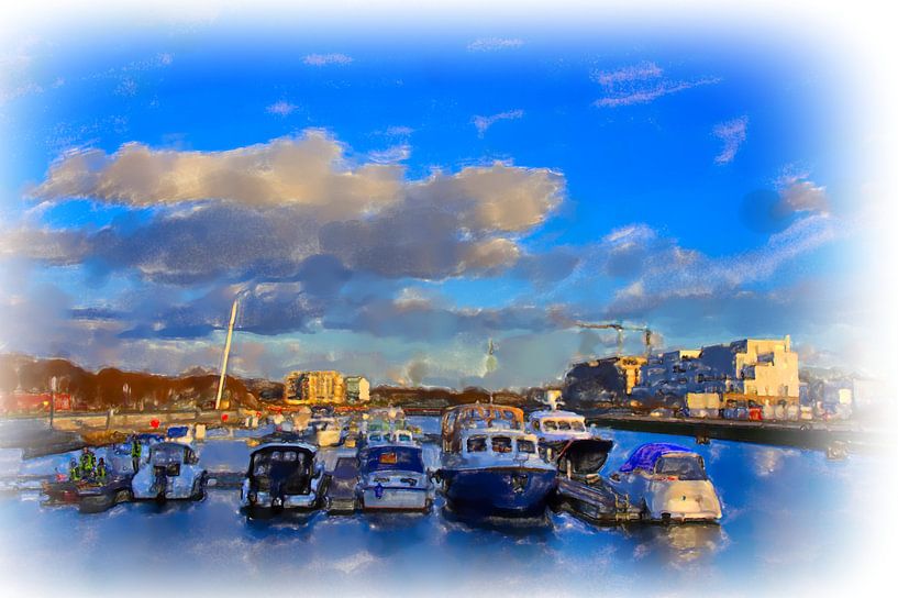 Bootzicht in de haven van Edgar Schermaul