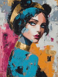 Vrouw Goud | Colorful Lady in Gold