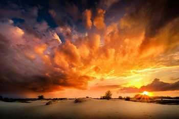 Surrealistische  zonsondergang