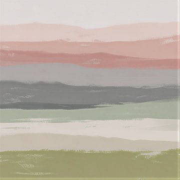 Abstrakte Landschaft in staubigem Pastell von maulana risyad