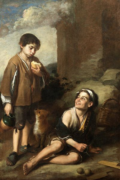 Bolome Esteban Murillo,Uitnodiging voor een spelletje Argolla, 1 van finemasterpiece
