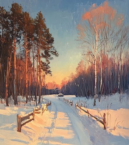 Snow Path | Snow Path With Trees