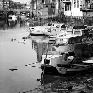Dordrecht Voorstraathaven (Laag water) van Dordrecht van Vroeger