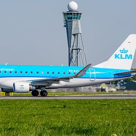 KLM Cityhopper Embraer ERJ-175 Passagierflugzeug. von Jaap van den Berg