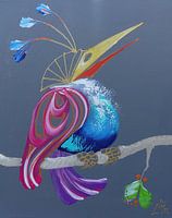 Bird Looking Right Acrylic