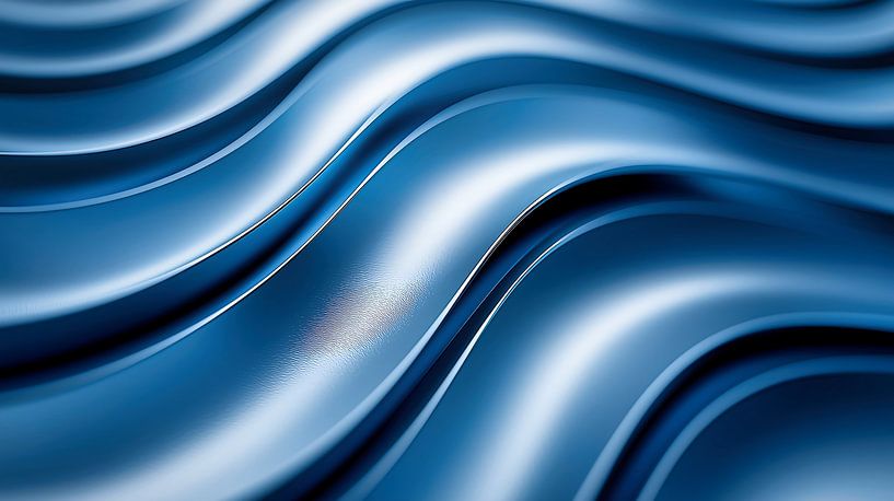 Shiny blue waves by Jonas Weinitschke