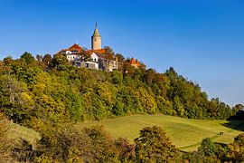 The Leuchtenburg castle near Kahla in Thuringia by Roland Brack