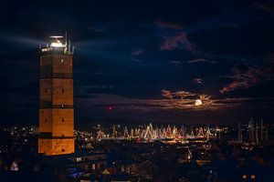 Volle maan over Terschelling