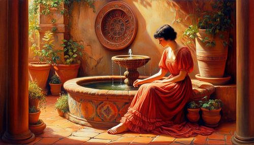 Overpeinzingen in terracotta