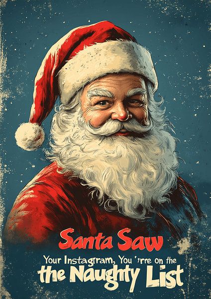 Weihnachten lustiges Poster von crack head