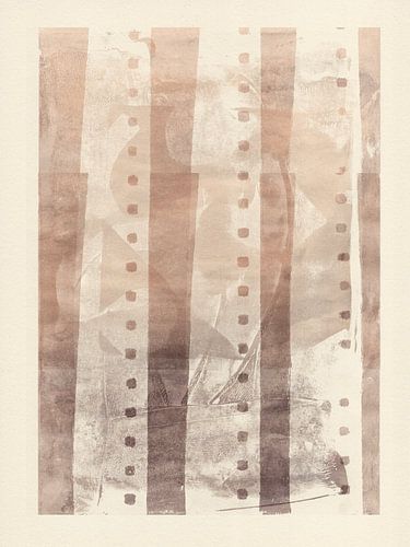 Abstracte geometrische vormen in neutraal bruin