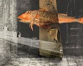 The fish, the heron and the seal. Stairs to heaven. by Nop Briex thumbnail