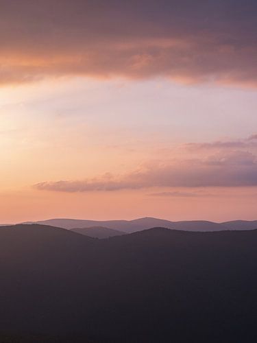 Zonsondergang in de Vogezen
