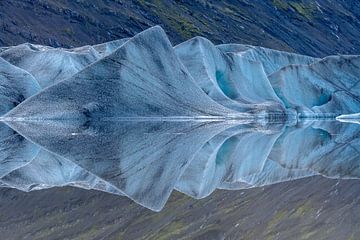 Heinabergsjokull, Ijsland van Herman van Heuvelen