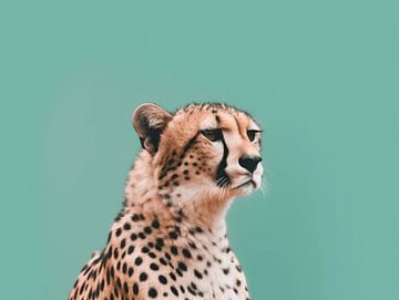 Elegance in Speed - The Profile of a Cheetah by Eva Lee