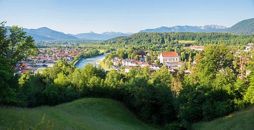 Blick vom Kalvarienberg auf Bad Tölz