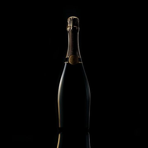 Luxe champagnefles silhouette