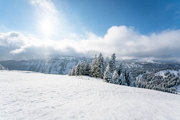 Winterliche Stimmung am Riedberger Horn von Leo Schindzielorz