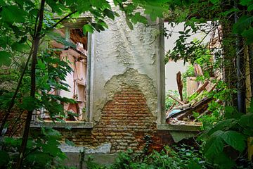 Ruin - beautiful interplay of light and greenery by Peggy Raemdonck