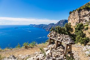 Blick auf die Halbinsel von Sorrent in Italien