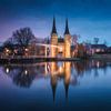 De Oostpoort blue hour van Anthony Malefijt