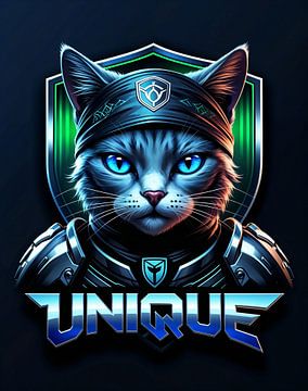 Cat with ice blue eyes