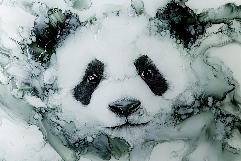 Panda abstrait de style moderne par Imperial Art House
