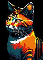 Cat pop art