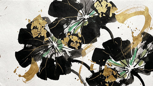 Goldener Zen-Lotus