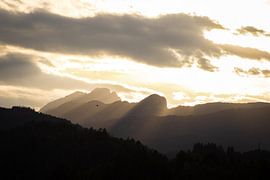 Sunset over the valley by Marith Buma