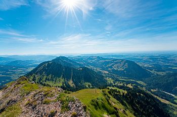Wanderweg vom Hochgrat Richtung  Bodensee