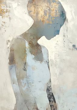 Ethereal Woman in Gold van De Mooiste Kunst