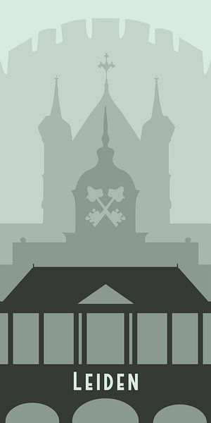 Leiden Schlüsselstadt von Stedenkunst